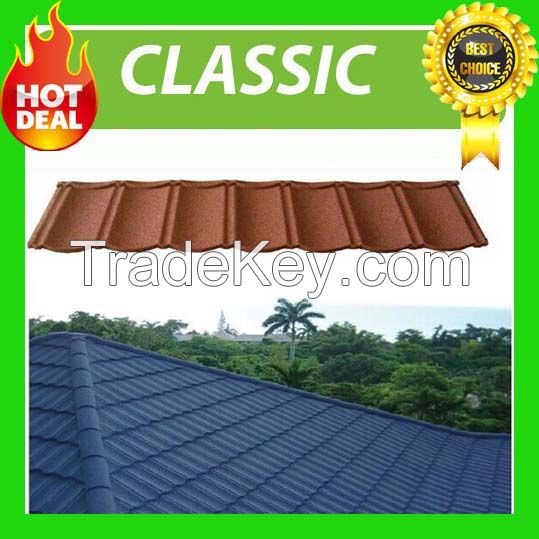 Heat resistent stone coated roof tile price