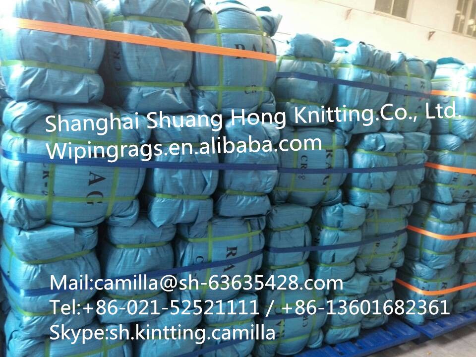 100% cotton rags/wiping rags for ship purpose
