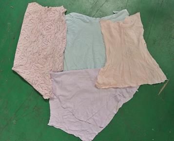 light t-shirt 100% cotton rag used cloth for cleaning oil 