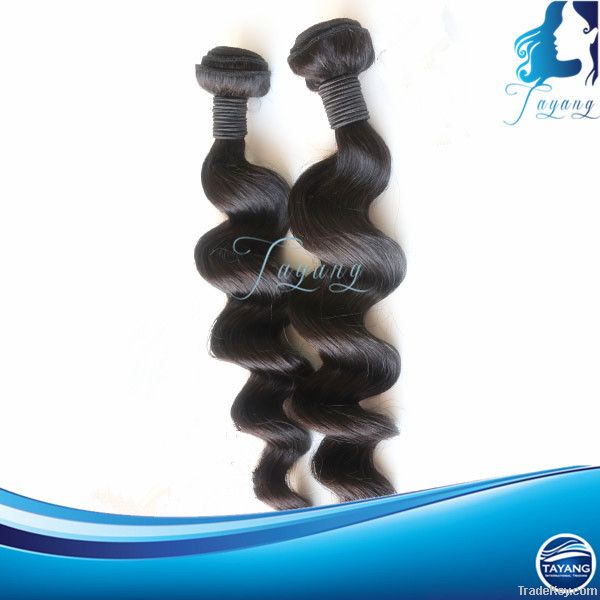 remy unprocessed loose wave 100% factory price human hair weaving