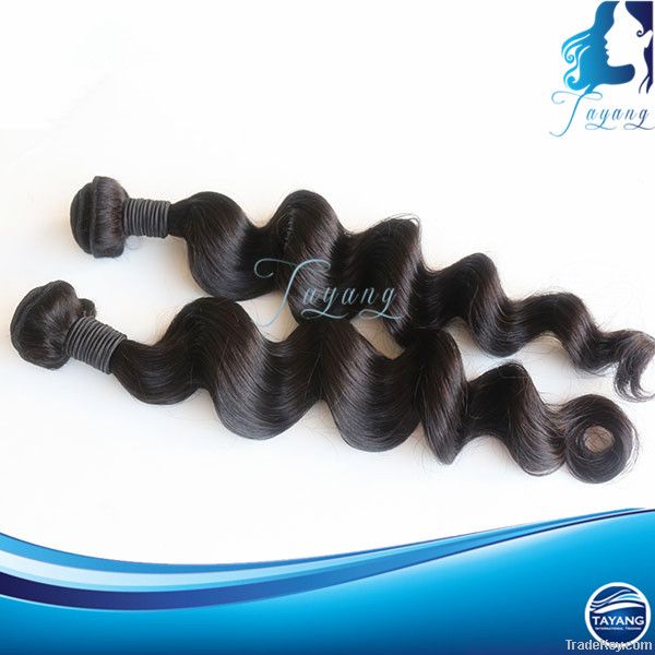 remy unprocessed loose wave 100% factory price human hair weaving