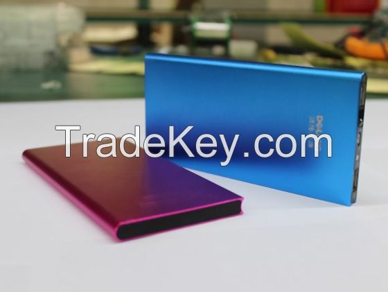 10mm thickness 8000mah Lithium polymer battery Slim portable charger with high quality