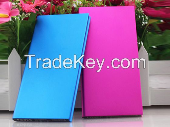 10mm thickness 8000mah Lithium polymer battery Slim portable charger with high quality