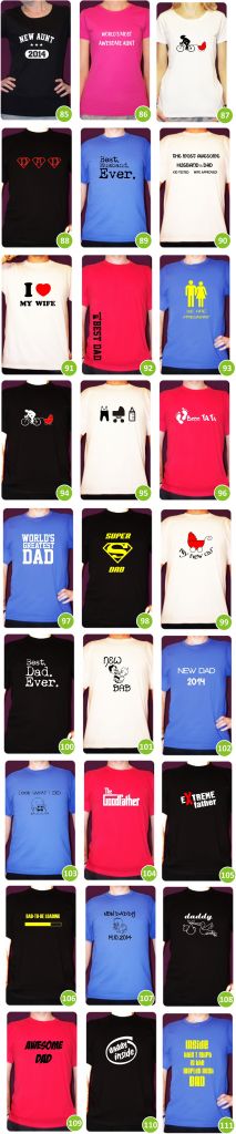 Maternity T-Shirts, T-shirts for mom and dad