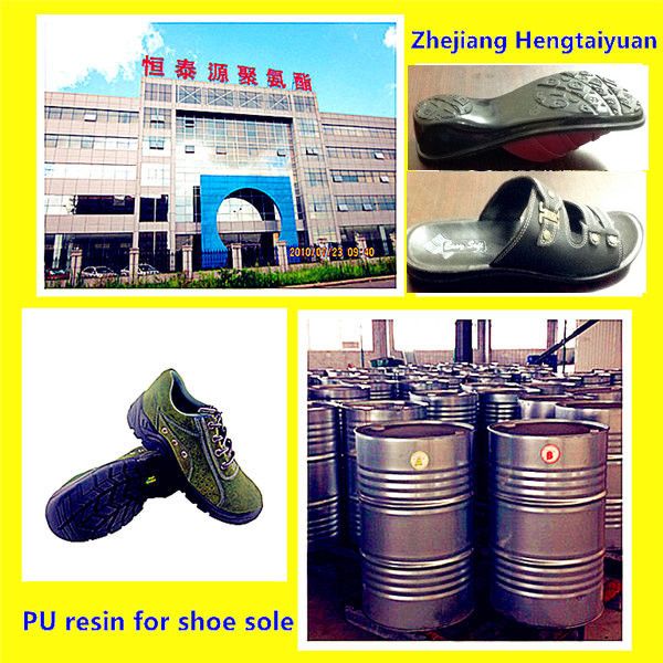 PU Resin for shoe sole with the upper ZG-P-5005/ZG-I-5002