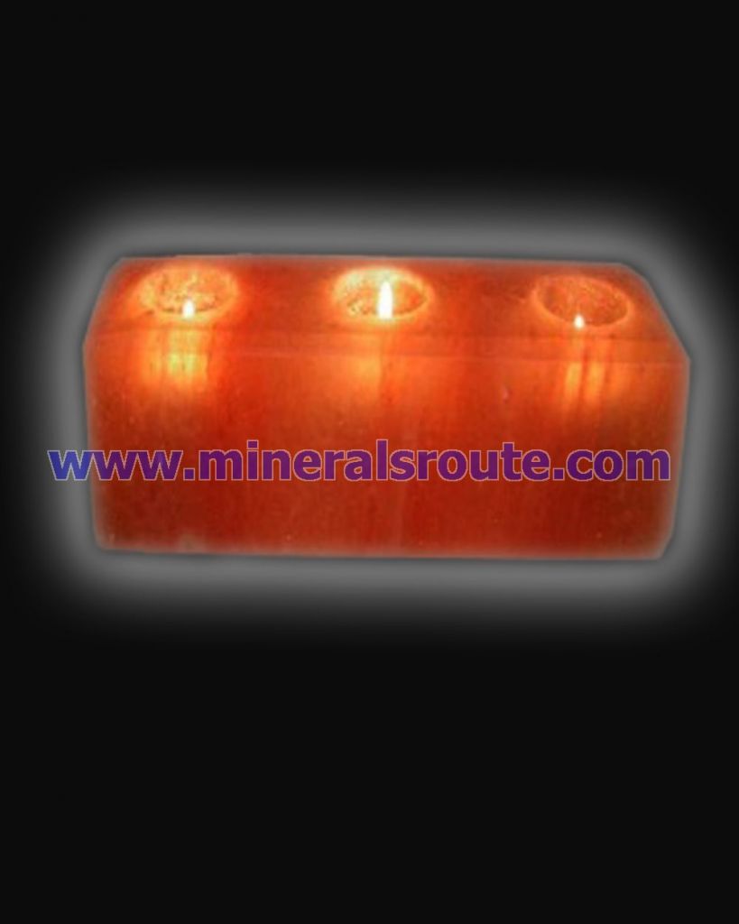 Himalayan salt wax candle holders