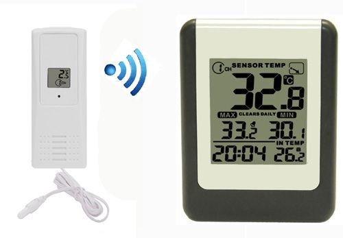 Wireless 8 Channel Thermometer with Probe