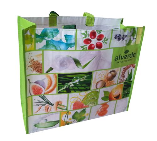 reusable RPET shopping bag, recycled PET bag, RPET lamination bag