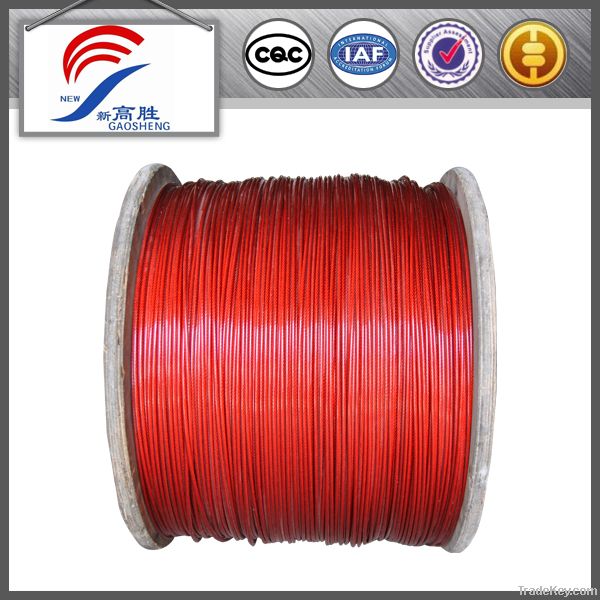 PVC Coated Steel Wire Rope 7X7/7x19