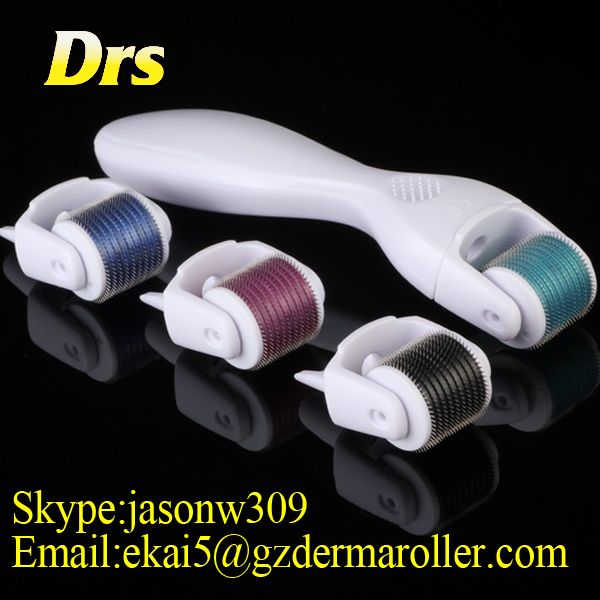 Best selling derma roller 600 needles with replaceable head