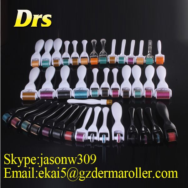 Best selling derma roller 600 needles with replaceable head