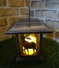 Small 1 Sided Mold - Gold Finish Elk Lantern