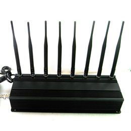 8 Antennas High Power GPS/ WiFi/ VHF/ UHF Jammer