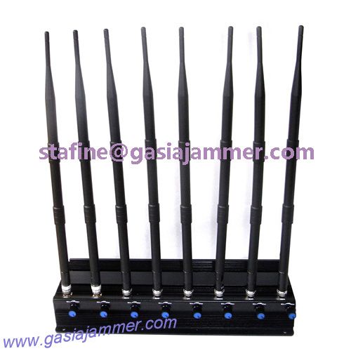 Adjustable 8 Antennas High Power GPS/ WiFi/ 315/ 433 Jammer