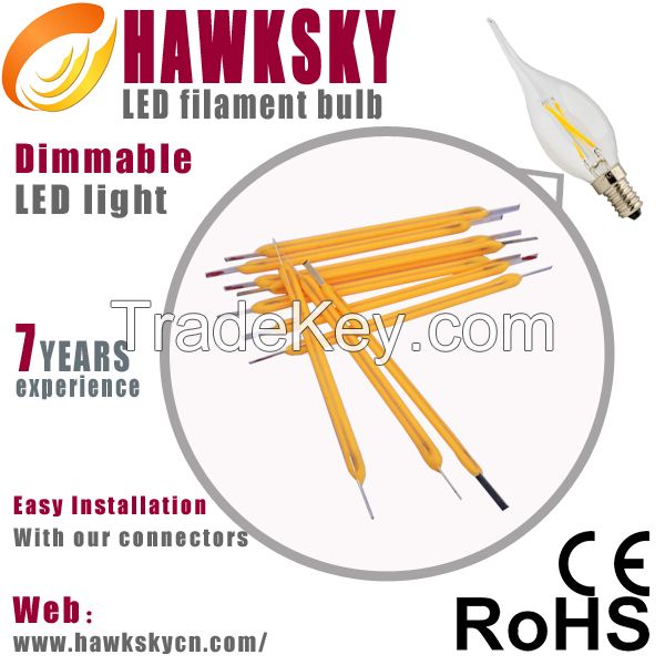 2015 Most Hot Selling Led Filament Lamp 400 Lumen Lamp Lighting