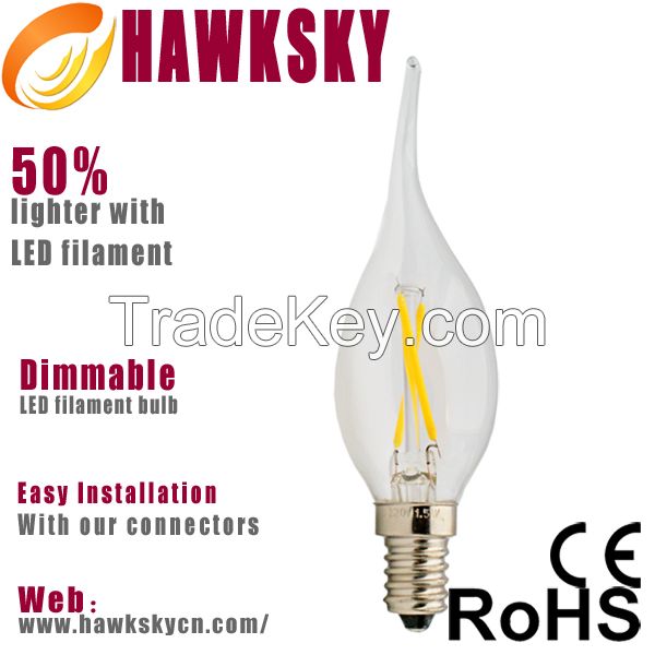 2015 Most Hot Selling Led Filament Lamp 400 Lumen Lamp Lighting