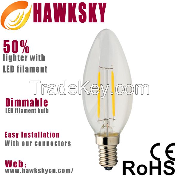 Seven Years Experience CE ROHS Certificate Led Light Filament Manufacturer