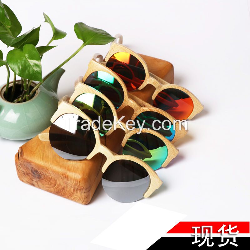 wood and bamboo glasses