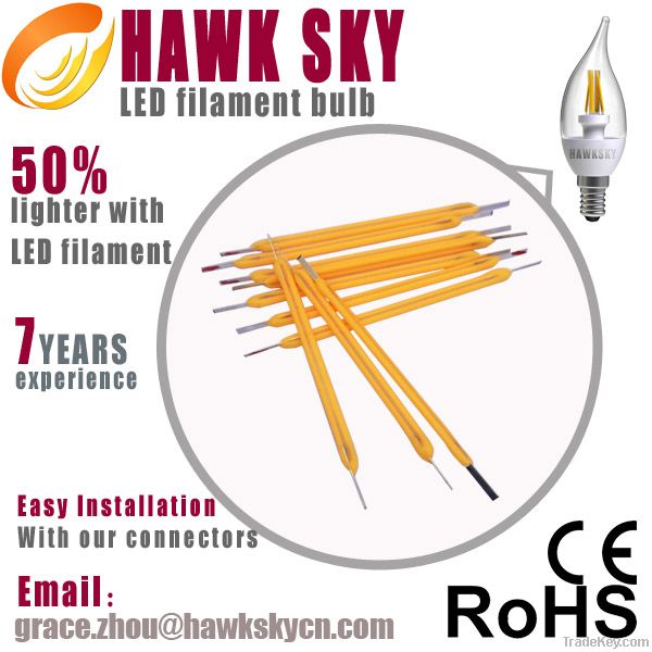 guangdong hot sale sapphire chip classical led filament  light distributor