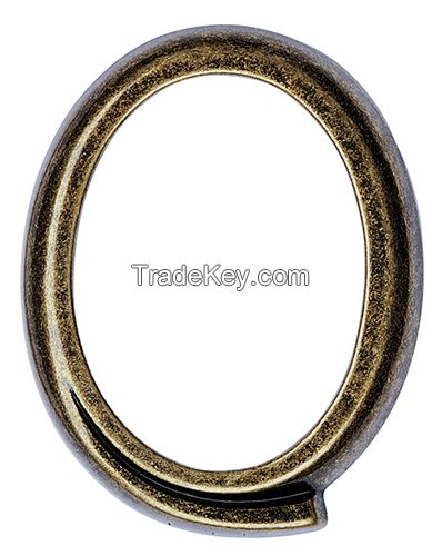 Oval frame for tombstones with glitter decoration