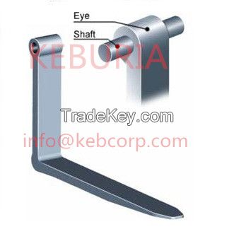 forklift fork arm pin type shaft type high quality ISO2328 standard steel bar fork