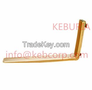 Spark Retardant Fork spark resistant brass clad fork arm for forklift truck