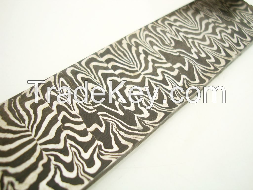 Mosaic Damascus steel Billet