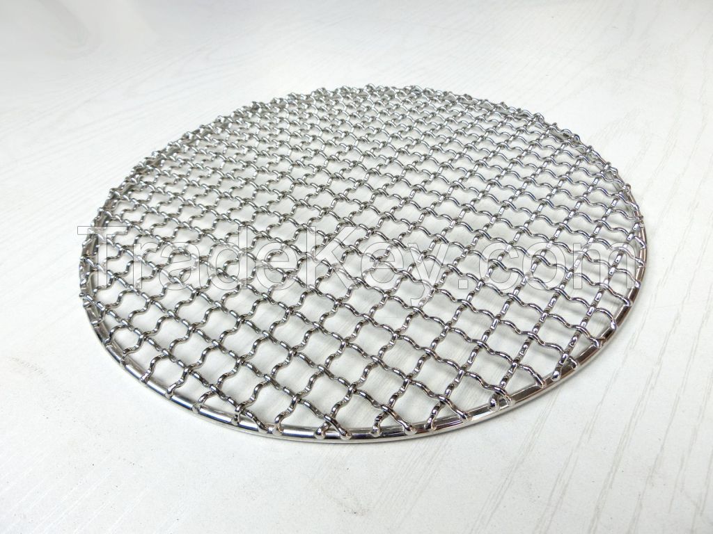 Round and square bending stainless steel bbq mesh