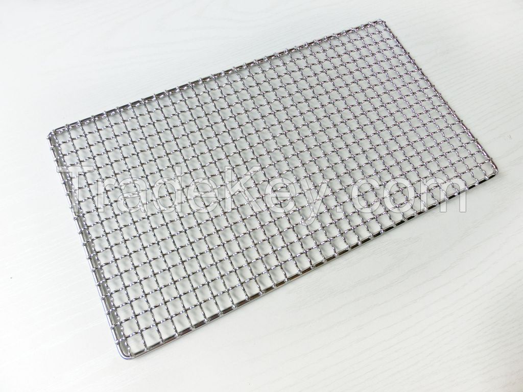 Round and square bending stainless steel bbq mesh