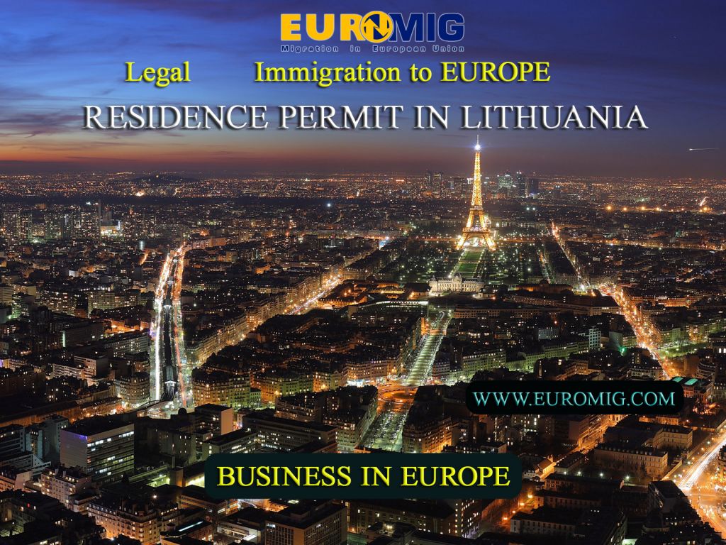 Schengen visa, residence permit in Lithuania, immigration to Europe