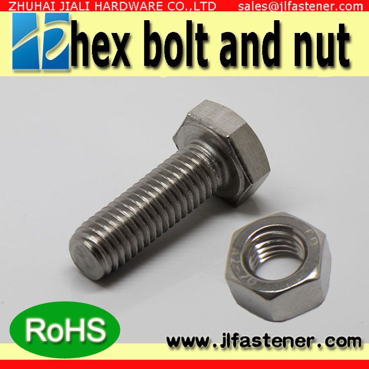 stainless steel 304 DIN933/DIN931 hex bolt