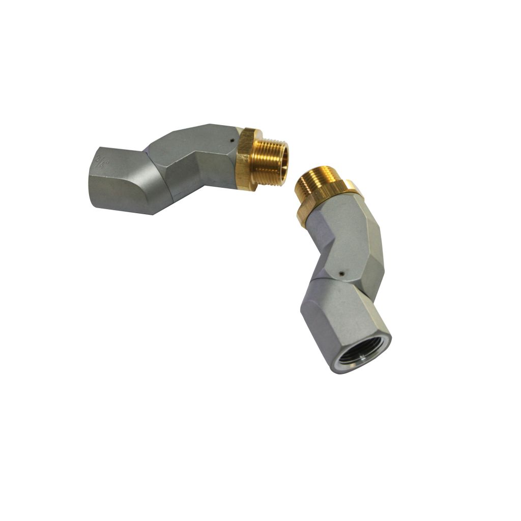 Swivel adaptors for hydraulic and gas machine