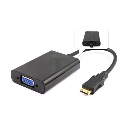 HDMI C to VGA F+Audio+Power Adapter Cable