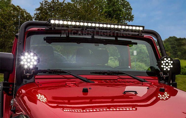 Super bright 43 inch 260w 18500lm single row LED light bar