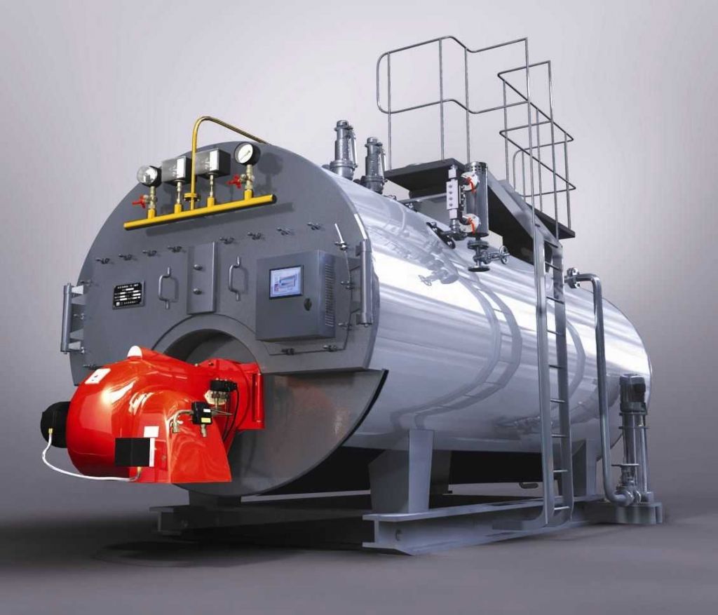 Oil/gas fired boiler