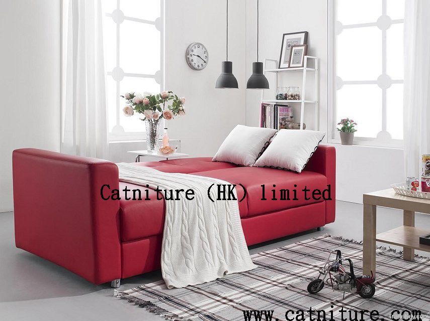 2014 Modern colorful hot selling PU Leather sofa bed living room furni