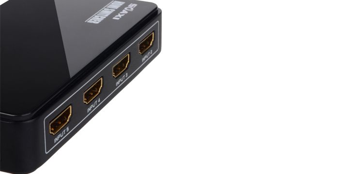 4k Ultra Hdmi Switch 5x1, W/ir Remote Control, 4kx2k And 3d Supported
