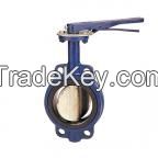 Ductile iron wafer butterfly valve