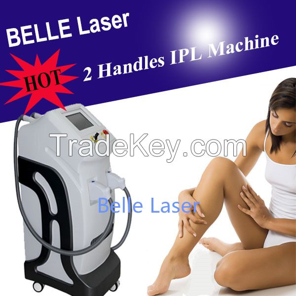 Super hair removal machine e-light ipl rf nd yag laser multifunction machine CE approved