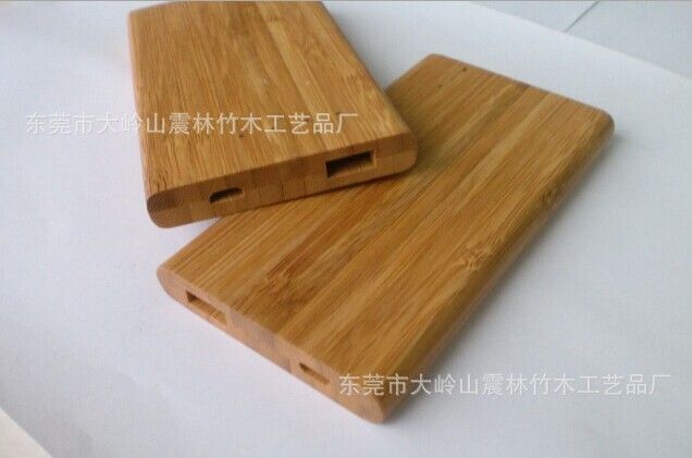 wholesale power bank/ portable power charger with natural bamboo and wood case/ cover