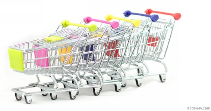 Hot selling Mini trolley/shopping cart for supermarket, mini shopping c