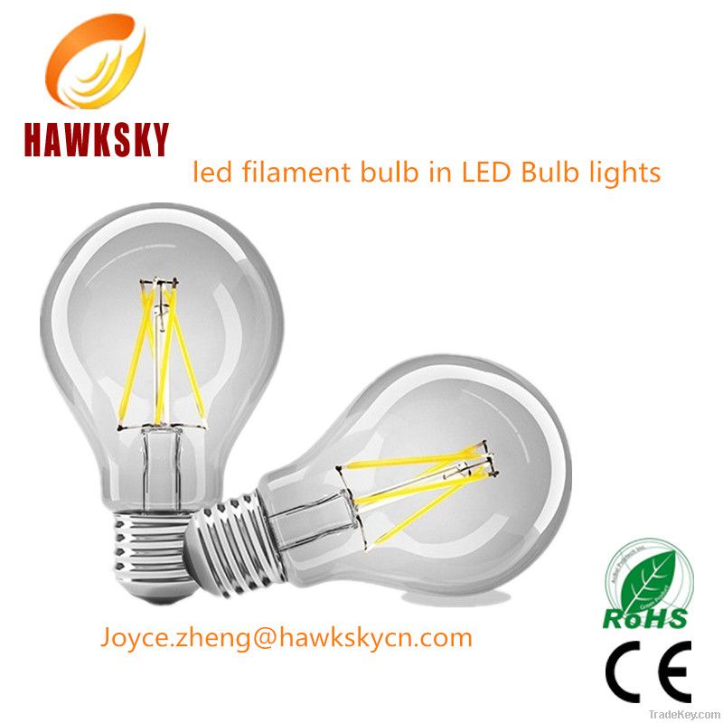 2014 hot sale 6w led filament bulb  light  wholsale