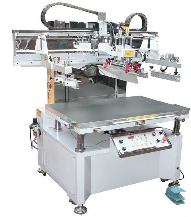 semi-auto vacuum table screen printing machine