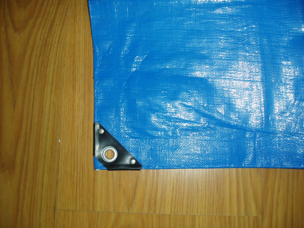 Blue/UV stablized/ Reinforced corner PE Tarpaulin(50-400g/sqm)