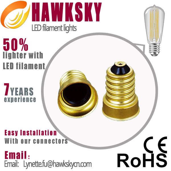 German IS machine test 99.999% gold line CE ROHS China led filament lights factory 