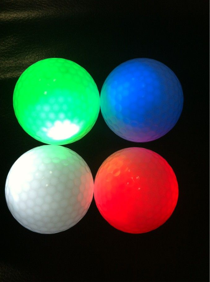 Flashing golf balls