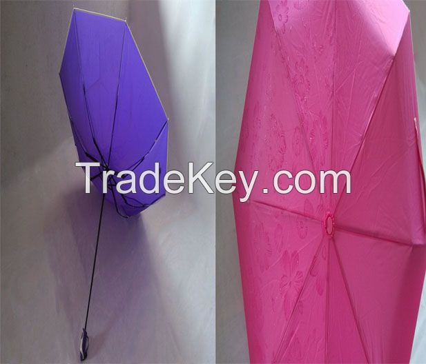 YS-3027Three fold Auto Open and close Windproof Umbrella PG Watermark Umbrella