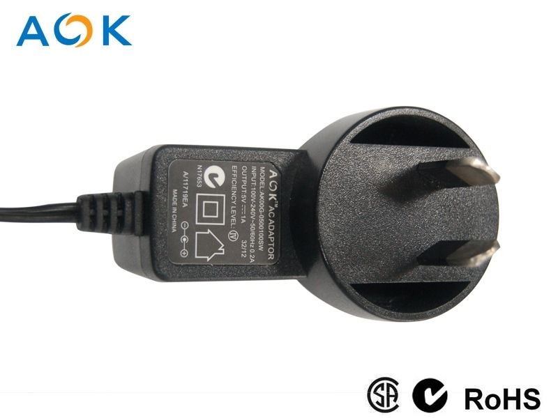 5w adapter with GS, VDE, SAA, UL