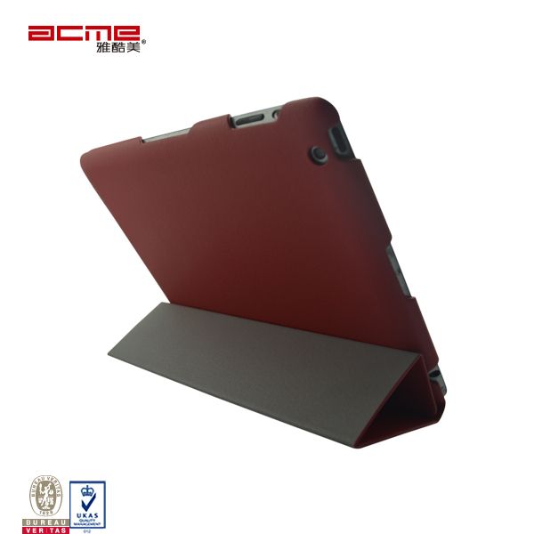 PU leather 360 rotating stand smart case cover for iPad 2 3 4, 