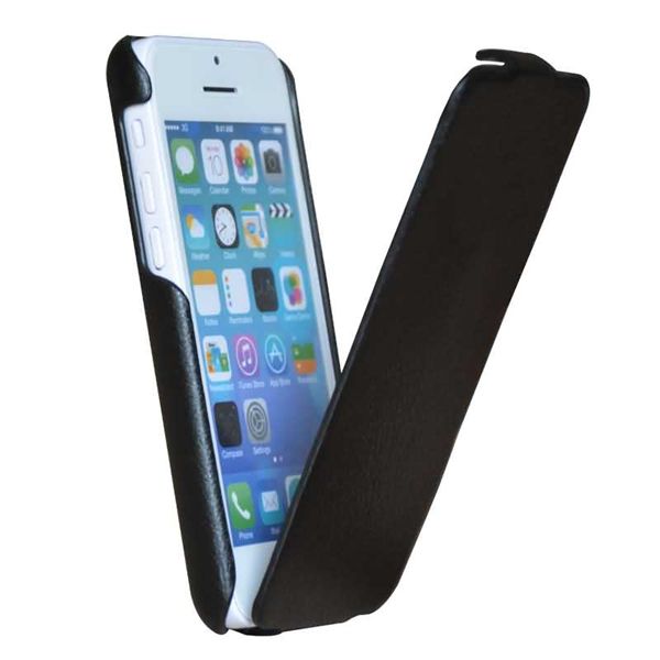 Mobile phone PU leather flip top case cover for iphone 5c